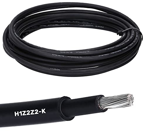 10 metri Lapp 1023760 H1Z2Z2-K, versione ottimizzata 1x6 nero I Cavo per tecnologia solare I Cavo solare per uso esterno I Resistente ai raggi UV I Senza alogeni I Robusto