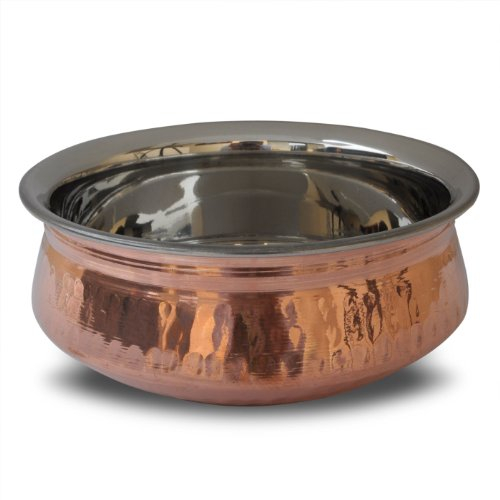 Authentic Traditional Indian 5 Copper Curry Balti Dish/Handi Pot