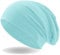 Hatstar® Klassische Slouch Long Beanie Mütze | leicht und weich | für Damen und Herren | Übergangsmütze für Frühling und Sommer (Mint)