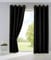 2er Set Vorhänge Blickdicht Gardinen Matt Lichtdurchlässig »Palermo« mit Ösen und Raffhalter Dekoschal HxB 225x140 cm Schwarz, 10000265-2