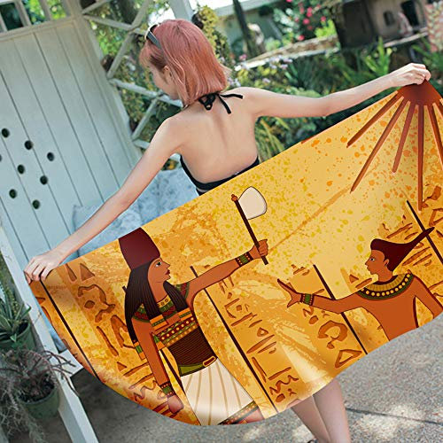 Strandtücher Microfiber Böhmischer Elefant Traumfänger Lndisch Muster Strandtücher Handtücher,Reisen Surfen Strandmatte Yogamatte (Lndisch A, 150 x 180 cm)