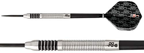 p9 Darts MF Steel Dartpfeile für ausbalancierte Würfe - 22 Gramm Darts für Anfänger und Profis Steel-Dart-Pfeile Barrel mit 90% Tungsten Anteil