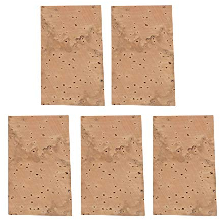 BQLZR 5 Stück 45 x 25 x 1 mm Saxophonflöte, Klarinette, Saxophon-Hals, Gelenk, Korkplatte, Ersatz