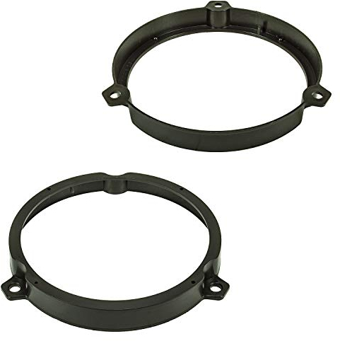 tomzz Audio 2825-003 Lautsprecherringe Adapter Halterungen kompatibel mit Kia Rio ab 2017 Fronttür Tür hinten für 165mm DIN Lautsprecher
