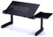 CheungLee Foldable Laptop stand Desk, Adjustable PC Desk Table Bed Folding Computer Laptop Notebook Table with Mouse Platform & Anti-Slip Bar (black)