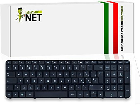 new net - Tastiera Compatibile con HP Pavilion Sleekbook 15-b119sl, 15-b124sl, 15-b127el, 15-b127sl, 15-b129el, 15-b131el, 15-b140sl, 15-b157sl [Frame Nero - Layout ITA - Flat 90mm]
