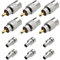 Greluma 6 Stk PL259-Koax-Steckverbinder, UHF-Lötstecker mit UG-175 Reduzier für RG-58, RG-213, LMR195, RG142