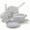 Caraway Nonstick Ceramic Cookware Set (12 Piece) Pots, Pans, Lids and Kitchen Storage - Non Toxic, PTFE & PFOA Free - Oven Safe & Compatible with All Stovetops (Gas, Electric & Induction) - Gray