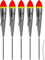 Storfisk fishing & more 5er Set Forellen Schlepp-Posen Angelposen in Silber inkl. Silikonschlauch, Tragkraft Posen:5 Gramm