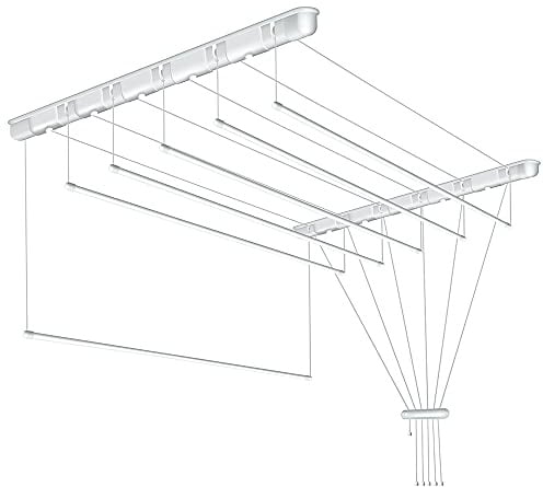 SEPIO Deckenwäschetrockner, 6 Stangen, 160 cm