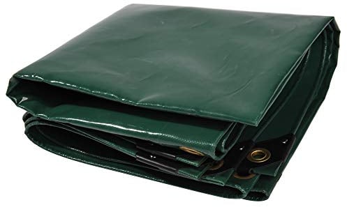 NEMAXX® Lona Protectora Premium Impermeable [400x300 cm]–Resistente a los Rayos UV [450 g/m²] Lona de PVC con Ojales,para Jardín,Techo y Construcción–Cubierta Resistente al Invierno – Verde – 12m²