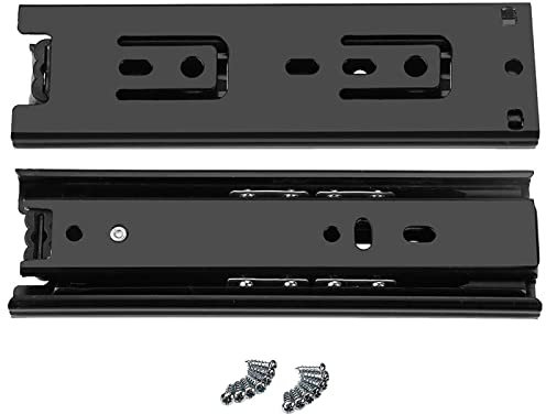 WAOUY Tastaturauszug Teleskopschienen 150mm 6 Zoll Schubladenführungen Vollauszug Für Tastatur Maus Scanner Keyboard Und Laptop Ablage Breite 45mm 45kg 1Paar (Size : 2PCS)