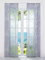 ESLIR Schiebegardinen Ausbrenner Flächenvorhänge Set 2er Gardinen mit Klettband Schiebevorhang Transparent Vorhang Grau #3 BxH 57x225cm 2 Stück