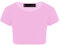 Kids Girls Neon Fluorescent Plain Short Sleeve Crop Tops T-Shirt Tee Top Dance Wear Gymnastic Fancy Dress Colour: Baby Pink - Size: 13-14 Years