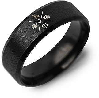 STOIC STORE UK Stoic Ring - Cardinal Tugenden Ring - Stoikismus - Weisheit, Mut, Gerechtigkeit und Temperance (US:10)