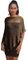 creazioni unique Poncho Coprispalle da Donna Elegante da Cerimonia o Sera - Poncho Donna in Rete di Viscosa Termica con Essenza di Fiore di Ciliegio (Cioccolato Oro)