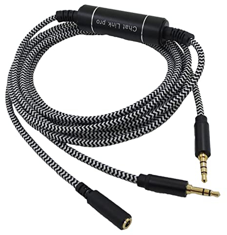 Yaowanguan Parti Chat Link Pro Câble w/Antibruit Adaptateur pour Elgato Capture de jeu HD60 S+/HD60/HD60 Pro Nintendo Switch/Xbox One/Xbox Series X/S/PS4/PS5(2.6m/8.5ft)