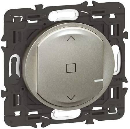 Interrupteur pour volet roulant Céliane Legrand - connecté with Netatmo - Titane - Sans plaque