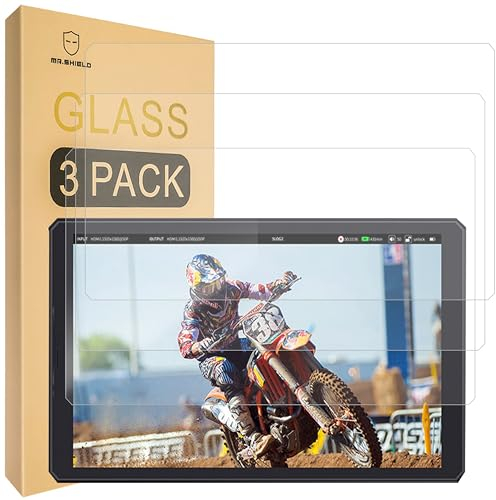 Mr.Shield Protector de Pantalla para FEELWORLD CUT6 6 Inch Cristal Vidrio Templado [3 Piezas] [9H Dureza] Anti-Arañazos