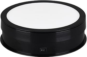 Andoer Electric Swivel Base, 20 CM 360° Rotating Platform Load Capacity 10kg/22 LB Rotating Stand for Photography, Video Recording, Jewelry Presentations, Black