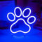 Aslanka Neon unterrichtet mit Hundepfotenabdruck - dämmerliche blaue LED -Schilder für Wanddekoration, Neonlichter, die von USB für Schlafzimmer, Kinderzimmer, Geschenke angetrieben werden