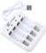 4CH Smart Battery Charger With LCD Inidicators Applicable For 1pc To 4pcs AA/AAA NiMH Rechargeable Batteries 4 Channels USB NiCd-NiMH Battery Smart Charger Safe Protections