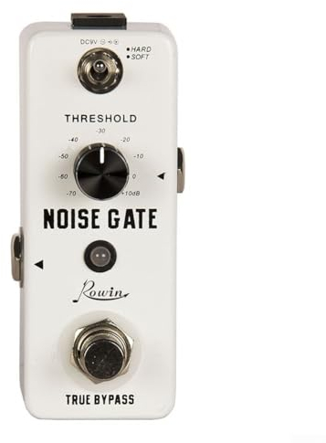 Rowin LEF-319 Gitarre Noise Gate Pedal Noise Killer für E-Gitarre 2 Modi Gitarre Noise Killer Noise Gate Suppressor Effektpedal aus Zinklegierung