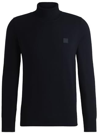 BOSS Hommes Akiro S Pull à col roulé en Coton et Cachemire