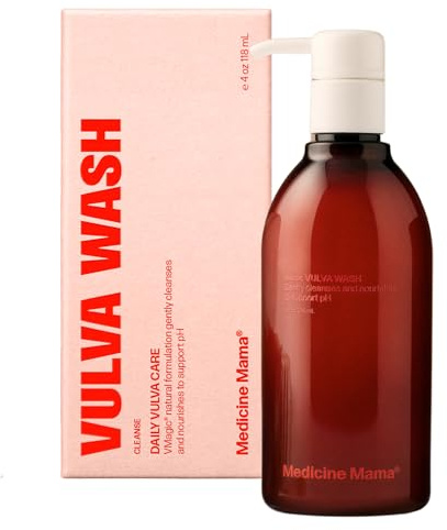 Vmagic Gentle Feminine Wash by Medicine Mama’s Apothecary – pH Balanced to Cleanse and Rejuvenate Intimate Skin with Chamomile, Collagen, Vitamin E and Sage – Hormone Free — 8 oz