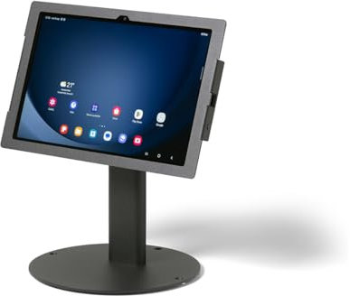 Tabdoq Support de Bureau Rotatif et inclinable - Compatible avec Samsung Galaxy Tab A9+ - Noir