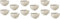 BRICOMIRAS Tazas desayuno grandes 450ml, juego de cuencos desayuno libre de BPA, tazones para cereales, cuenco cereales desayuno saludable, cuenco desayuno irrompible apto lavavajillas (12, Marrón)