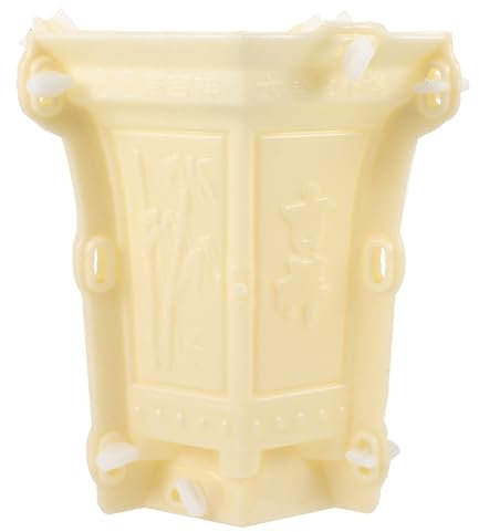 Toddmomy Plastic Flower Pot Diy Mold Concrete Planter Mould Bonsai Pot Mold for Concrete Thickened Material European Style Decor