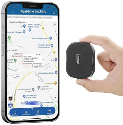 TKMARS TK905 Mini Localizzatore GPS Spia Con Microfono - Micro Tracker Portatile per Bambini, Auto, Moto - 1500mAh, Tempo Reale, Anti Loss, Magnetico, Impermeabile