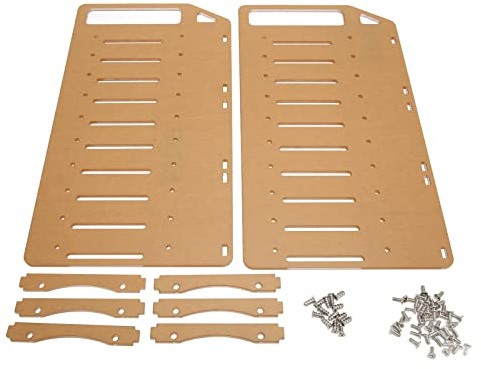 Festplatten-Rack-Ständer, DIY-Festplattenhalterung aus Acryl, Mehrschichtiges Montageloch, Festplatten-Rack für den Desktop – 3,5 Zoll Genaue Löcher (10 Schichten)