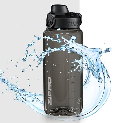 ZIPRO Tritan Trinkflasche BPA-frei auslaufsicher 1,0 L für Sporttraining | Wasserflasche für Training und Alltag, wiederverwendbar, für Erwachsene, für unterwegs, tägliche Flüssigkeitsaufnahme