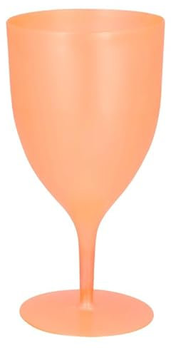 Struts Orange Party Cup Reusable Plastic Wine Glass 350ml