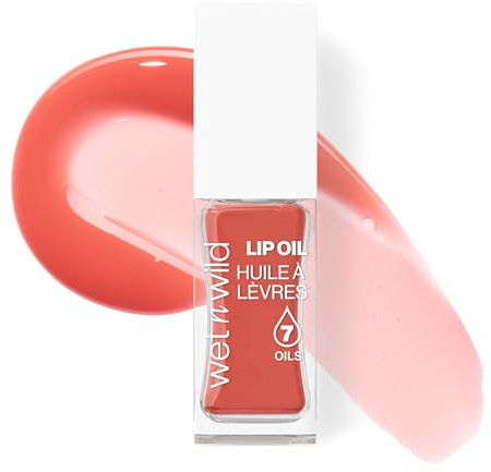 Wet n Wild Getöntes Lip Oil, Pflegendes & Nicht-Klebriges Rosa Lipgloss Mit 7 Natürlichen Ölen, Leichte Formel Für Spiegelähnlichen Glanzeffekt, Farbton Cedar Rose