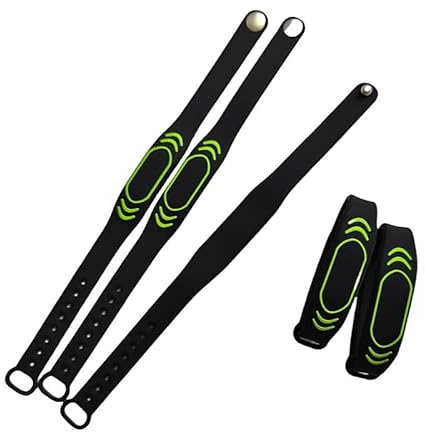 5 pulseras y pulseras de silicona impermeables T5577 con control de acceso inteligente, reescribibles RFID 125 kHz (tamaño ajustable)
