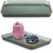 imposyu 2 Piezas Bandejas Rectangulares de Plástico 31x21cm Bandejas de Plástico Duro Bandejas de Plástico Antideslizante Bandeja Plastico Reutilizable para Restaurante, Cafetería, Cocina