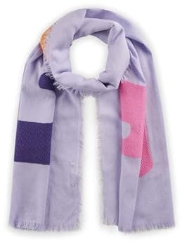 CODELLO Damen In Fil Coupé-Technik gewebter Jacquard-Schal mit „LOVE“ Letters