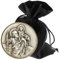 LUNEXUS Christopherus Auto Magnet Ø3,6 cm - Heiliger Christophorus Auto Plakette - gesegnet - Schutzpatron Autofahrer - Christopherus Auto Medaille - Schutzengel Auto Magnet - Auto Glücksbringer