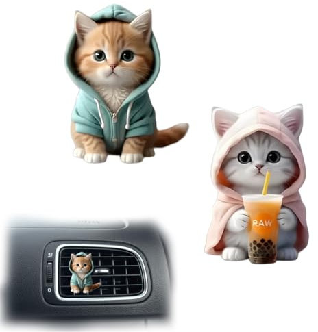 BIRLOZA 2 Stücke Auto Aromatherapie Diffusor,Vent Clip,Auto aromatherapie ätherisches öl diffusor,Auto aromatherapie ätherisches,Autoduft Lufterfrischer,Aromatherapie Vent Clip