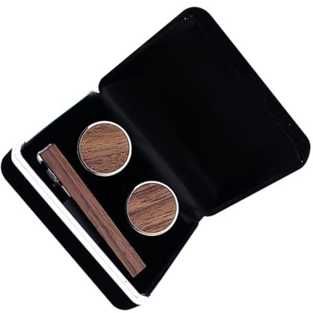 Holibanna 1Ensemble Pince à Cravate Pour Hommes Clip De Fixation Robuste Boutons De Manchette Accessoire Élégant Pour Look Professionnel Et Formel