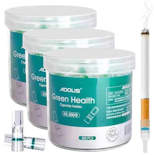 GOEDCH Filtre Cigarette Anti Goudron et Nicotine: 300 Filtres à Cigarettes, Embout Cigarette Tabac de Qualité Supérieure pour Tailles Régulières, Embout Cigarette Tabac à Filtrage Efficace