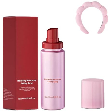 Powder Melt Glass Setting Spray, Ultra-Smooth Ultra-Smooth Finish- Size Setting Spray, Hydrating Makeup Setting Sprays, Glass Skin Finish for Radiant, Makeup Wear Up To 12 Hours (1PCS)