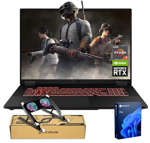 ASUS TUF A18 5070 Pro Ordinateur portable de jeu, écran WQXGA de 18 po 240 Hz, AMD Ryzen 7 260 (Beats Intel i7-14700), NVIDIA RTX 5070, 64 Go de RAM, 2 To SSD, rétroéclairage RVB KB, ensemble avec