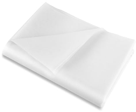 AUAUY White Fusible Interfacing for Sewing Iron On Interfacing, 100cm x 2m | Light Weight Non Woven Single Sided Iron On Interfacing Fabric for Sewing Crafts, Quilting, Topstitching and Dress Making