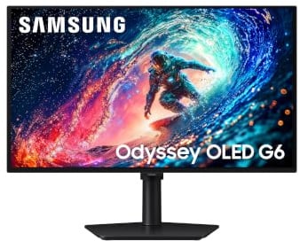 Samsung Monitor Gaming Odyssey OLED G61SH (S27HG612SU), Flat, 27'', 2560x1440 (QHD), HDR10, QD-OLED Glare Free, 240Hz, 0,03ms (GtG), AMD FreeSync Premium, HDMI, DP, Ingresso Audio, HAS, Pivot