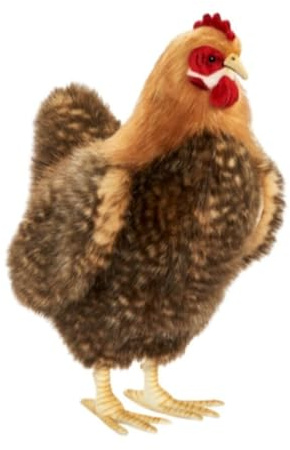 HANSA Plüschtier Huhn, Beige, 40 cm H