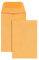 Quality Park Münz- und Kleinteile-Umschlag aus Kraftpapier, 1 quadratische Klappe, gummierter Verschluss, 2,25 x 3,5, hellbraunes Kraftpapier, 500 Stück/Karton